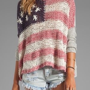 Rare Free People Patriot sweater ALPACA💕